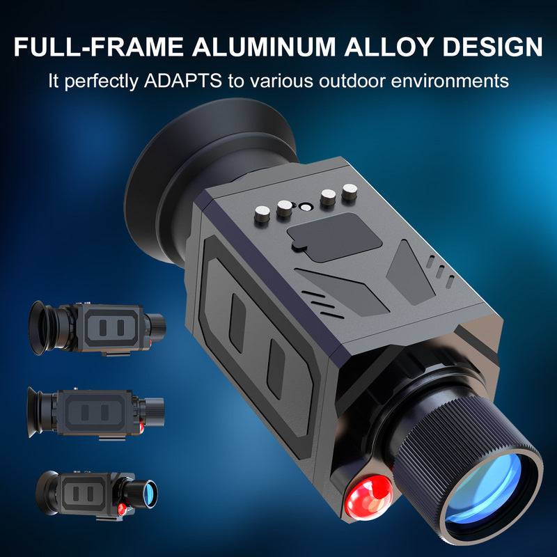 Portable wearable night vision goggles by eprolo with ergonomic design for day and night hunting in low-light conditions.