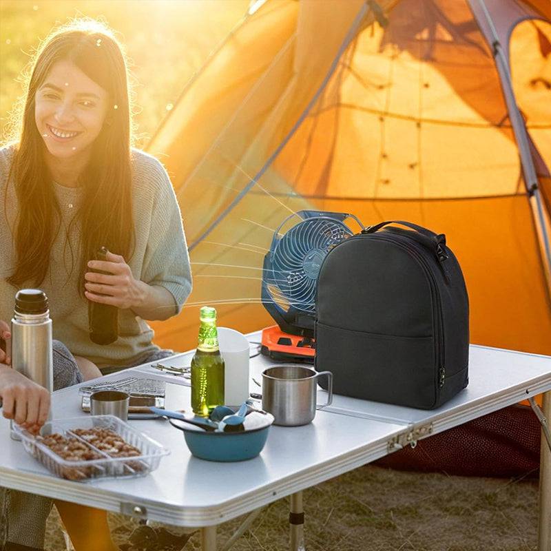 eprolo camping fan carry bag, portable protective storage pouch for outdoor fans, outdoor accessories, durable and lightweight design