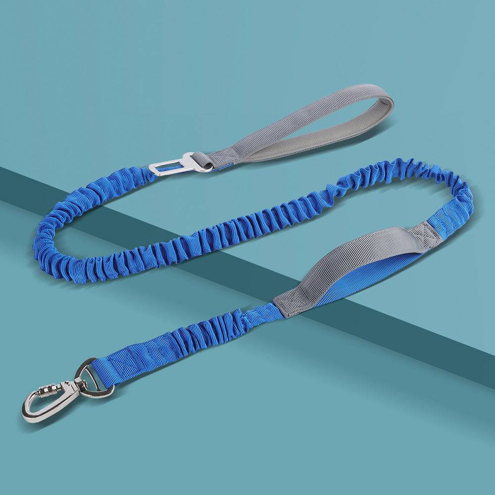 Reflective dog traction rope by eprolo, adjustable length for secure walks, featuring a durable design and safety reflective elements.