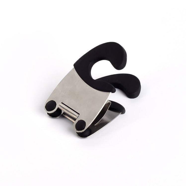 Stainless steel pot clips and spoon clips from eprolo, kitchen gadgets for holding utensils and securing pots or lids.