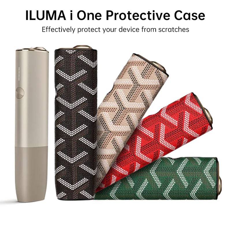 eprolo leather protective case for IQOS ILUMA One, stylish shockproof cover with sleek design and durable material.