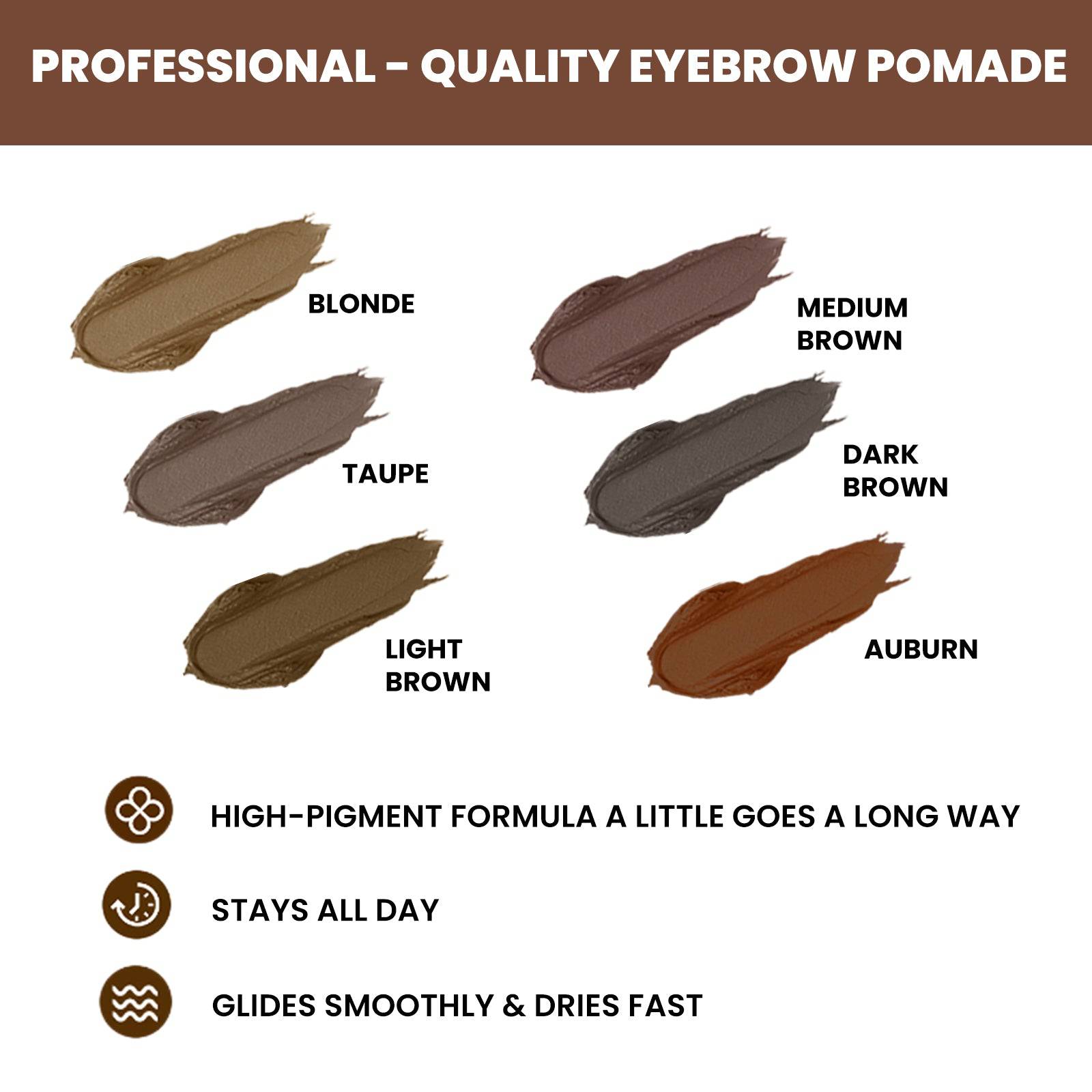 EELHOE Perfect Brow Stencil Kit by eprolo with waterproof, smudge-proof eyebrow cream and natural three-dimensional brow design