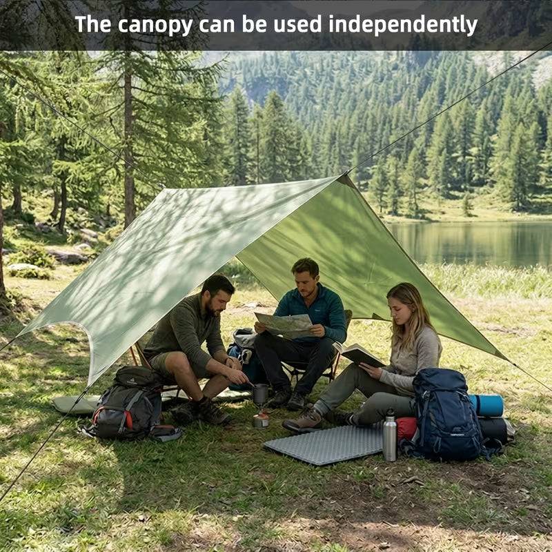 eprolo zippered bug net hammock, 200x80cm adult hanging chair for camping and travel, insect protection and outdoor relaxation