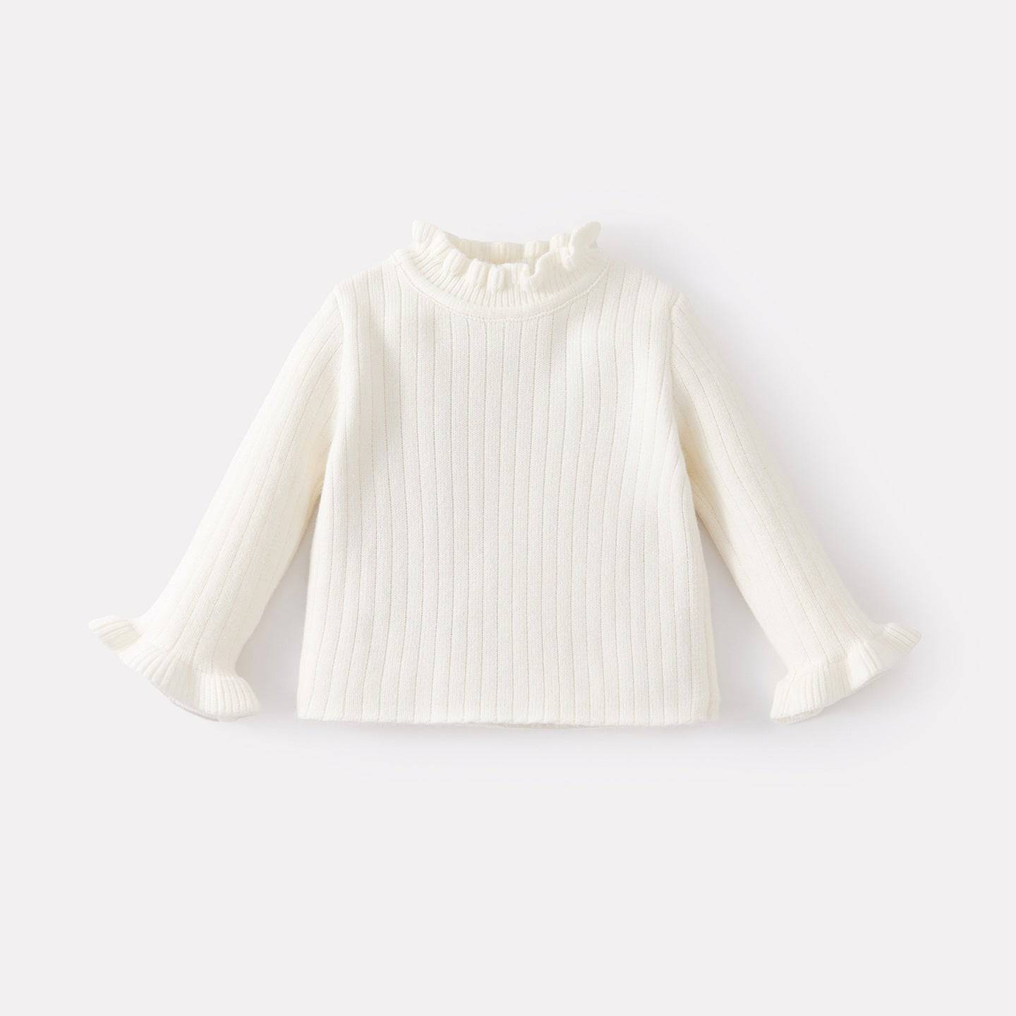 Eprolo fleece-lined thickened girls' onesie set with a cozy knit two-piece crawling suit for babies.