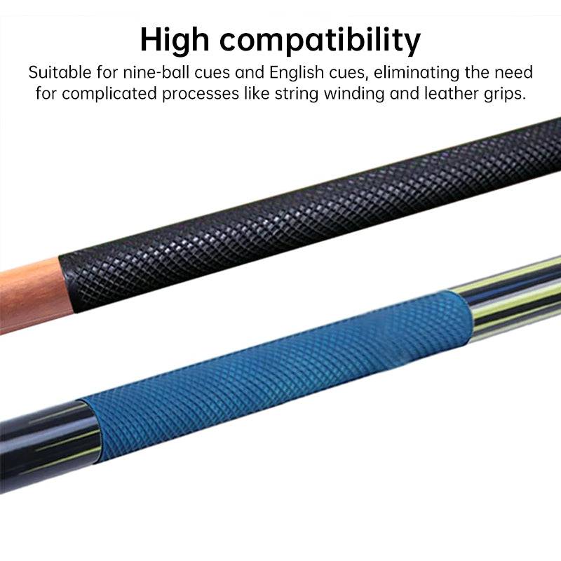 Colorful rubber anti-slip pool cue grip sleeve by eprolo, designed to protect and enhance billiard stick handles.