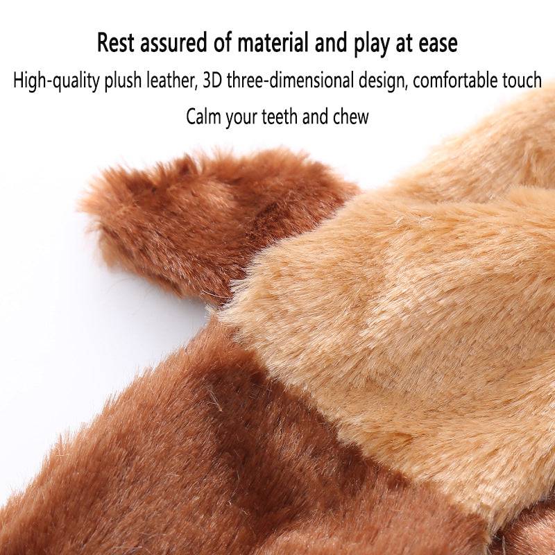 Eprolo pet dog toy, bite-resistant plush toy for dogs, soft and durable chew toy with colorful design.