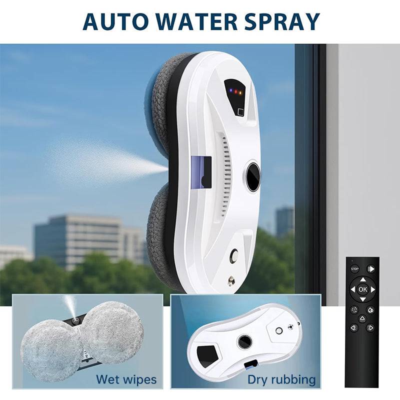eprolo 5600Pa smart window cleaning robot with remote, ultra-thin auto glass cleaner for home and office use