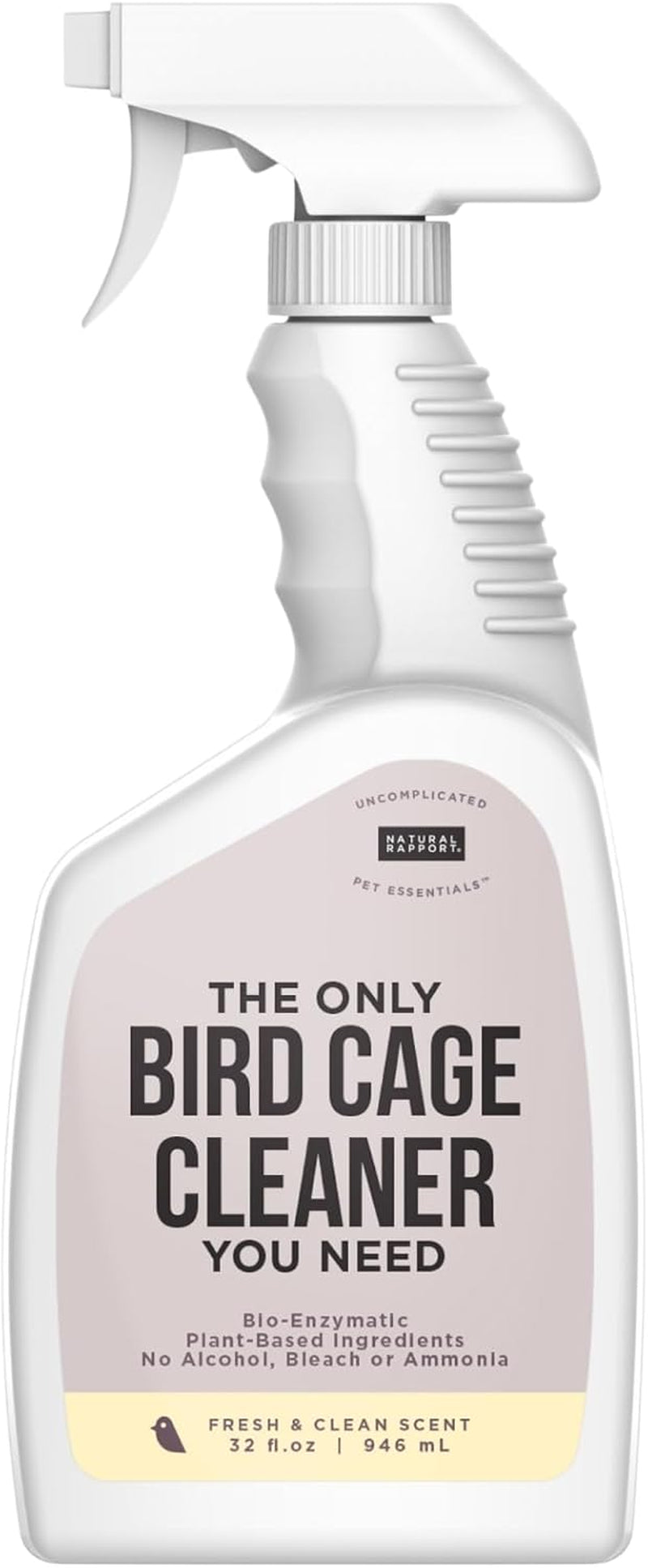 Bird Cage Cleaner Bird Poop Remover Natural Enzyme Spray USA Made