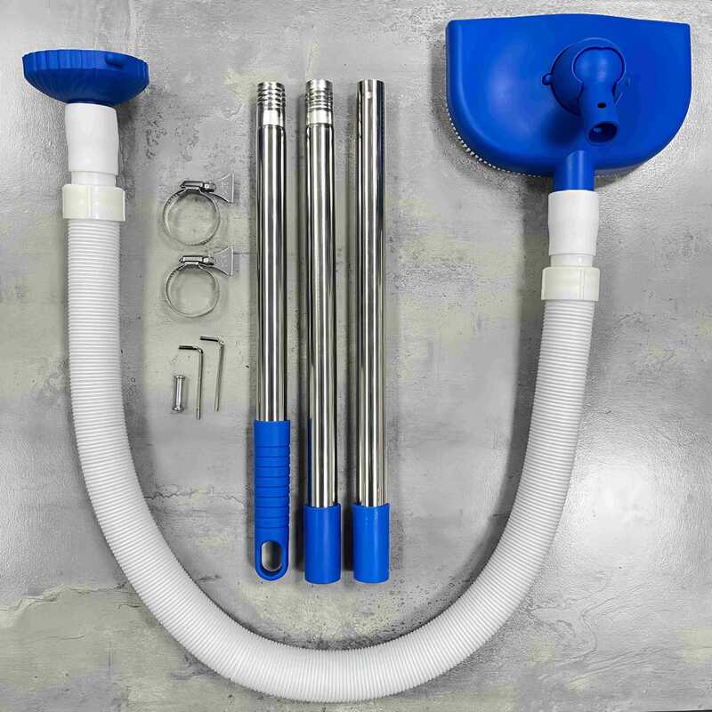 eprolo portable handheld pool and spa vacuum with automatic suction cleaner for bathtubs, hot tubs, and outdoor pools.