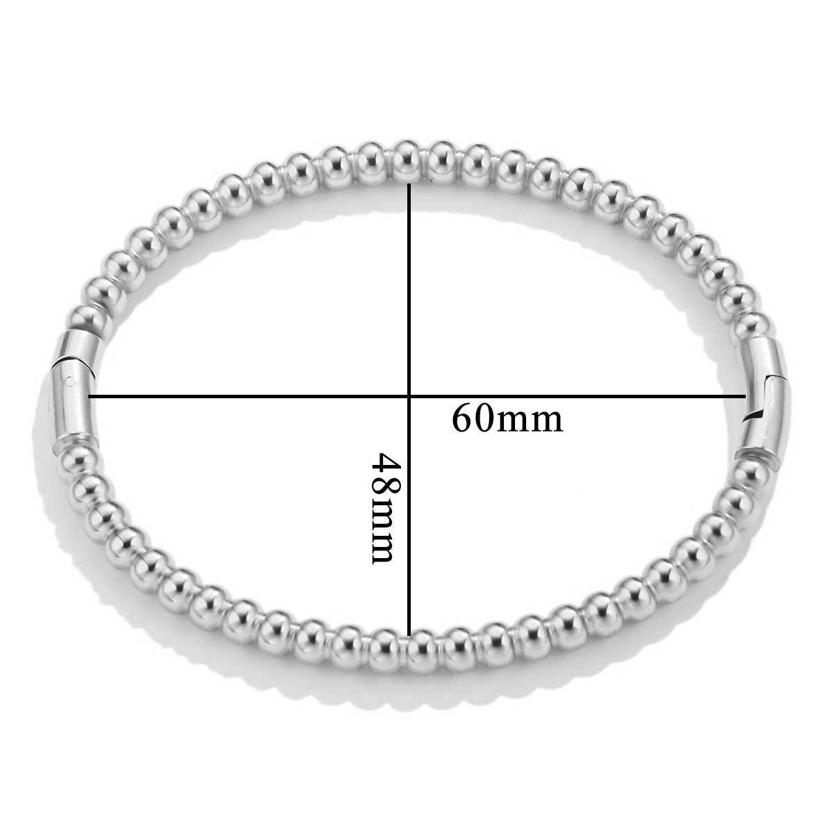 Fashion bamboo titanium steel bracelet for women, summer niche cold style stainless steel jewelry with retro bamboo design.