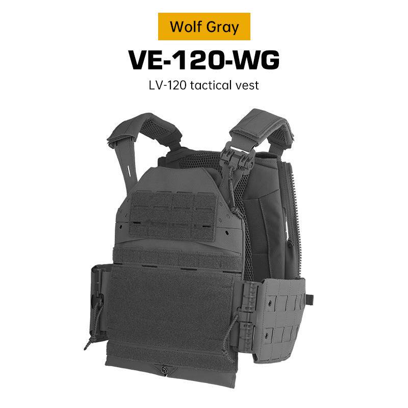 Eprolo tactical plate carrier vest with quick release, MOLLE webbing, and elastic cummerbund, designed for military and tactical use.