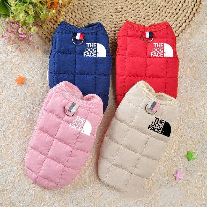 Eprolo winter cotton dog vest jacket with a cozy, insulated design for small pets, perfect for cold weather outdoor walks.