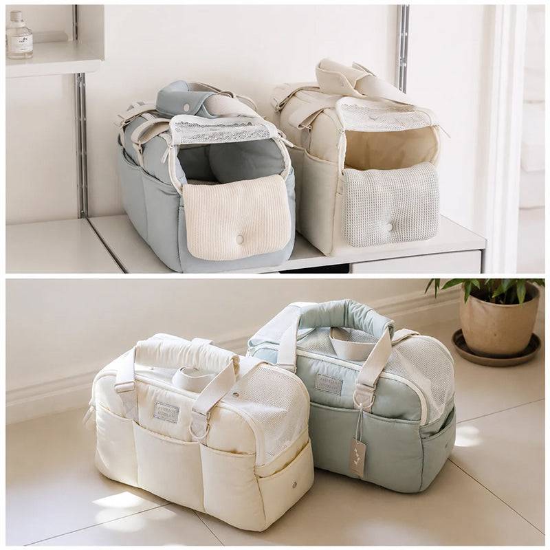 Large capacity winter warm cat carrier by eprolo, breathable shoulder pet bag designed for cold weather travel with cozy interior