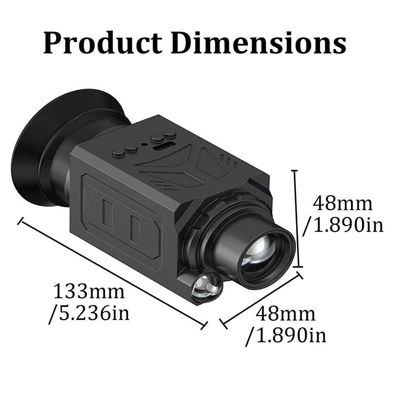 Portable night vision goggles by eprolo with adjustable head strap and lens for day and night hunting visibility