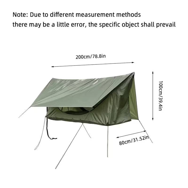eprolo zippered bug net hammock for adults, 200x80cm hanging chair with insect protection, suitable for camping and travel.