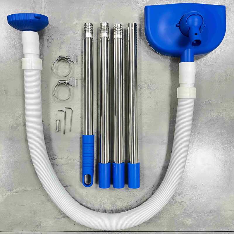 eprolo portable handheld pool and spa vacuum with automatic suction cleaner for bathtubs, hot tubs, and outdoor pools.