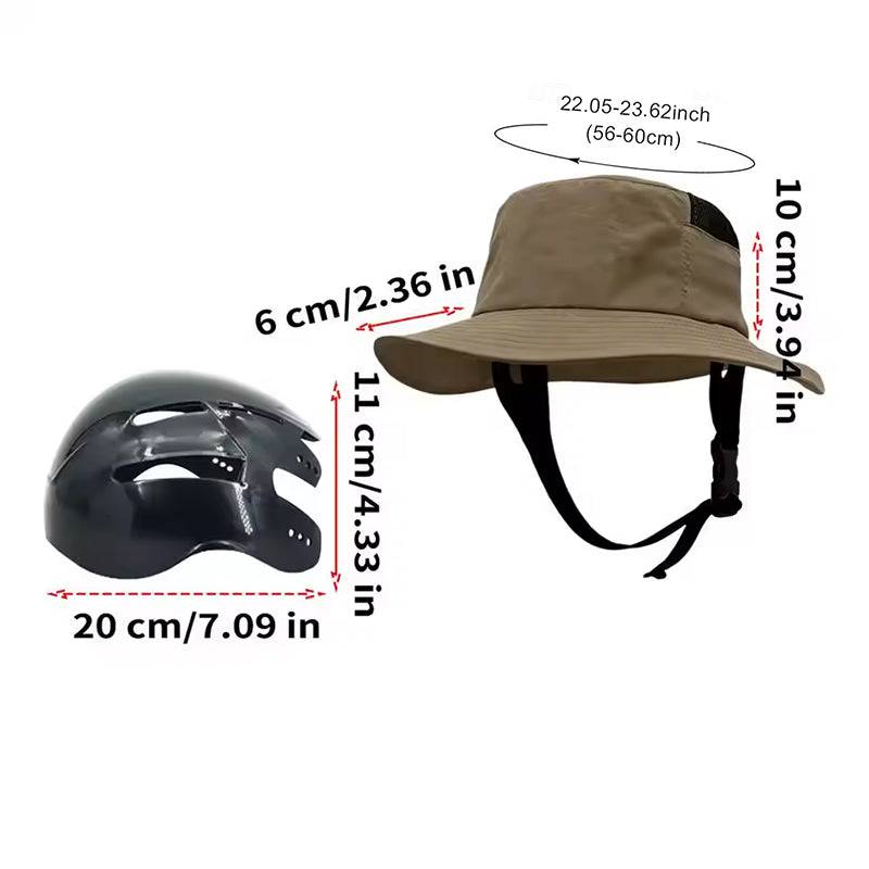 Eprolo lightweight adjustable helmet hat with breathable fabric and detachable safety cap for cycling and outdoor sports.