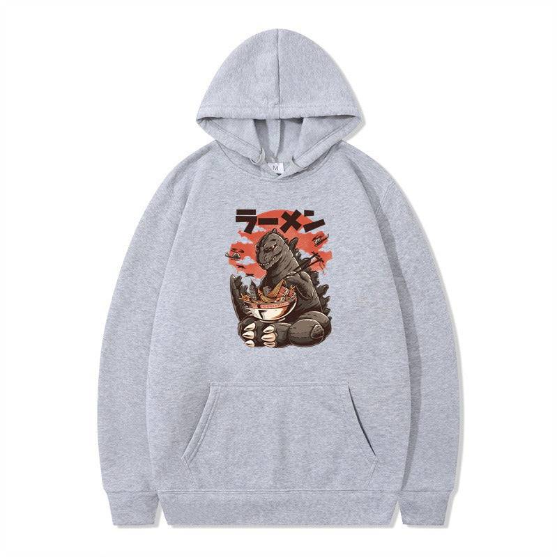 Cartoon printed men's and women's autumn winter hoodie with hat, stylish and cozy fashion hoodie by eprolo