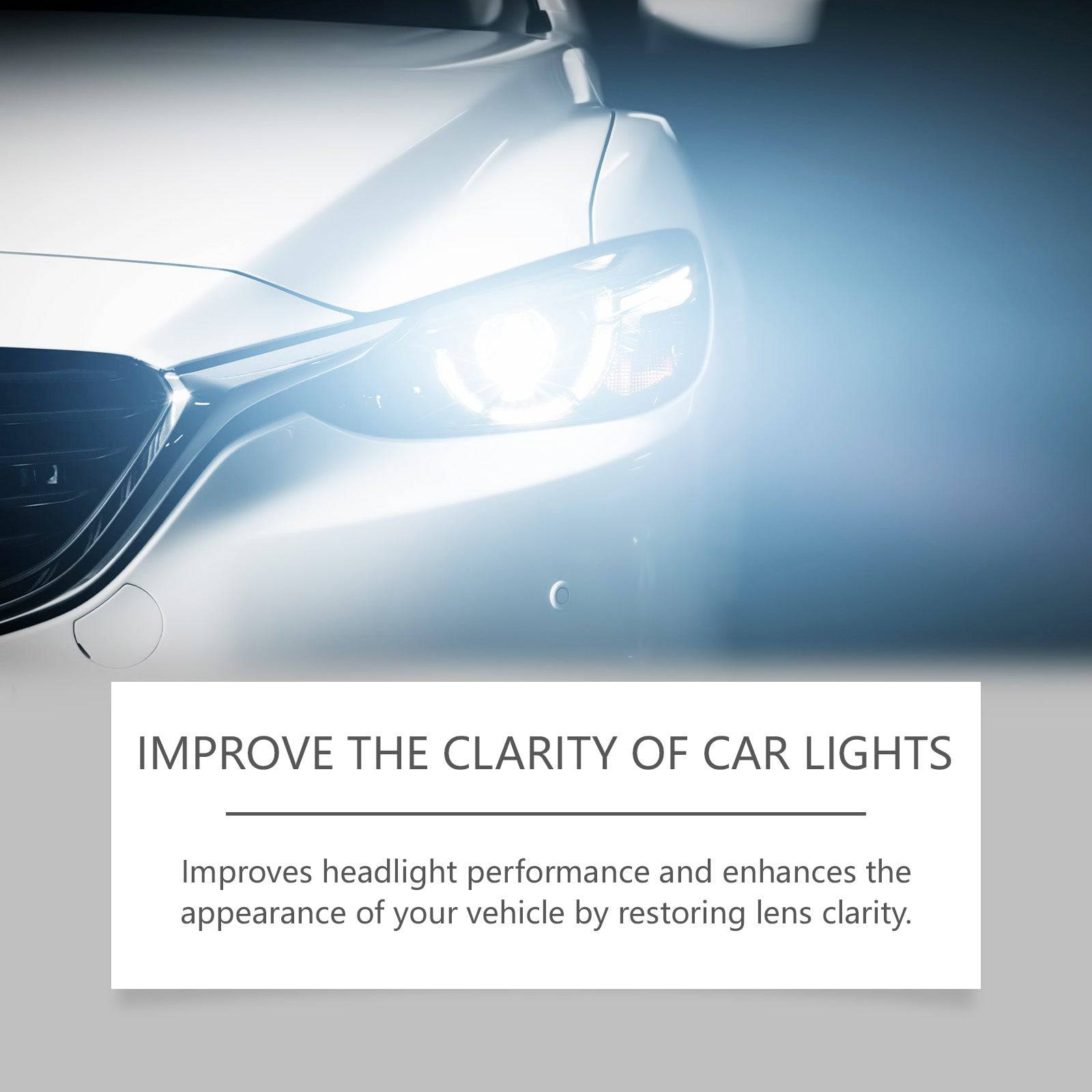 Homonth eprolo car headlight repair kit with bright retreading agent and scratch remover for yellowed or cloudy headlights.