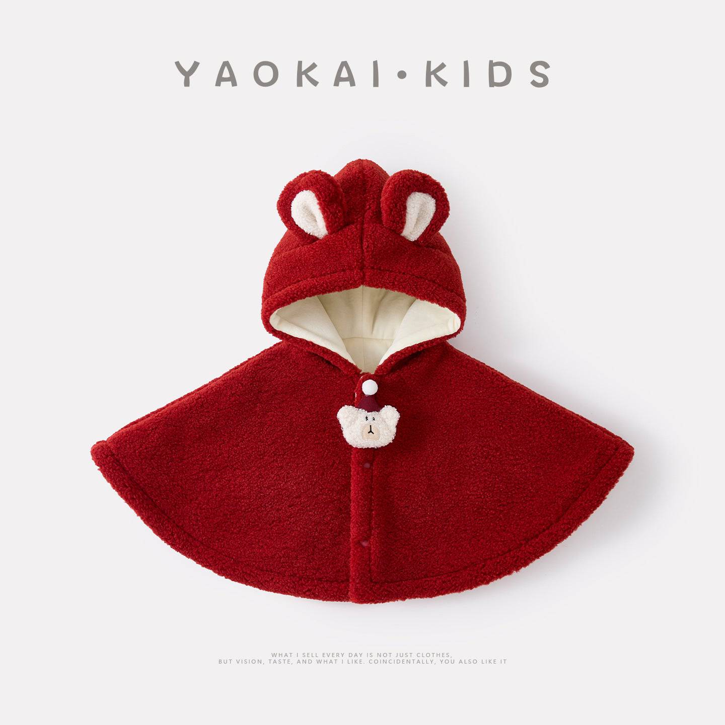 Baby girl poncho coat by eprolo, warm thick winter outerwear with stylish cape design, ideal for cold weather.