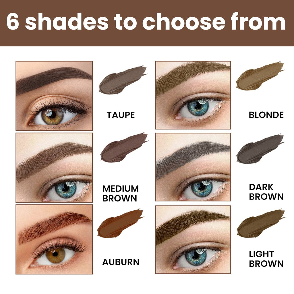 EELHOE Perfect Brow Stencil Kit by eprolo with waterproof eyebrow cream, smooth, easy to apply, no smudge, natural 3D brow look