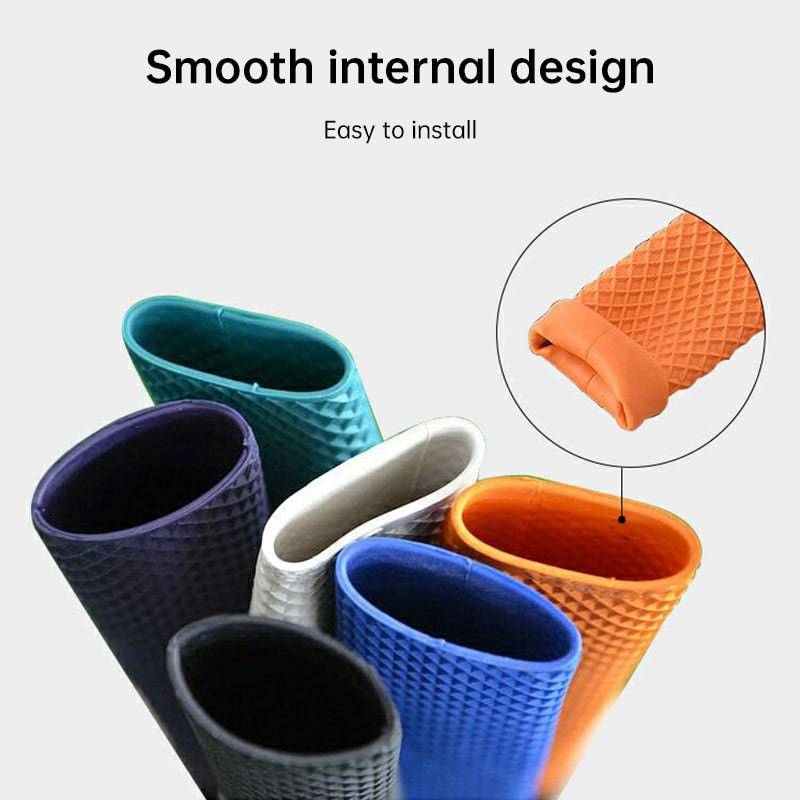 Colorful rubber anti-slip pool cue grip sleeve by eprolo, designed to protect billiard stick handles and improve grip.