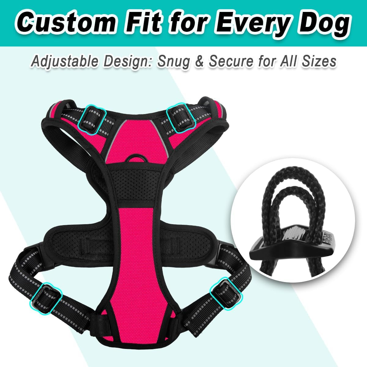 No-Pull Reflective Dog Harness Oxford Vest