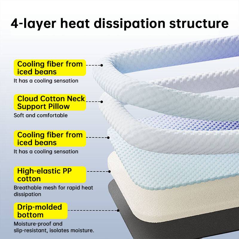 Eprolo cooling pet pad with breathable cold-silk ice mat in gradient colors, gentle on pet's skin for summer comfort