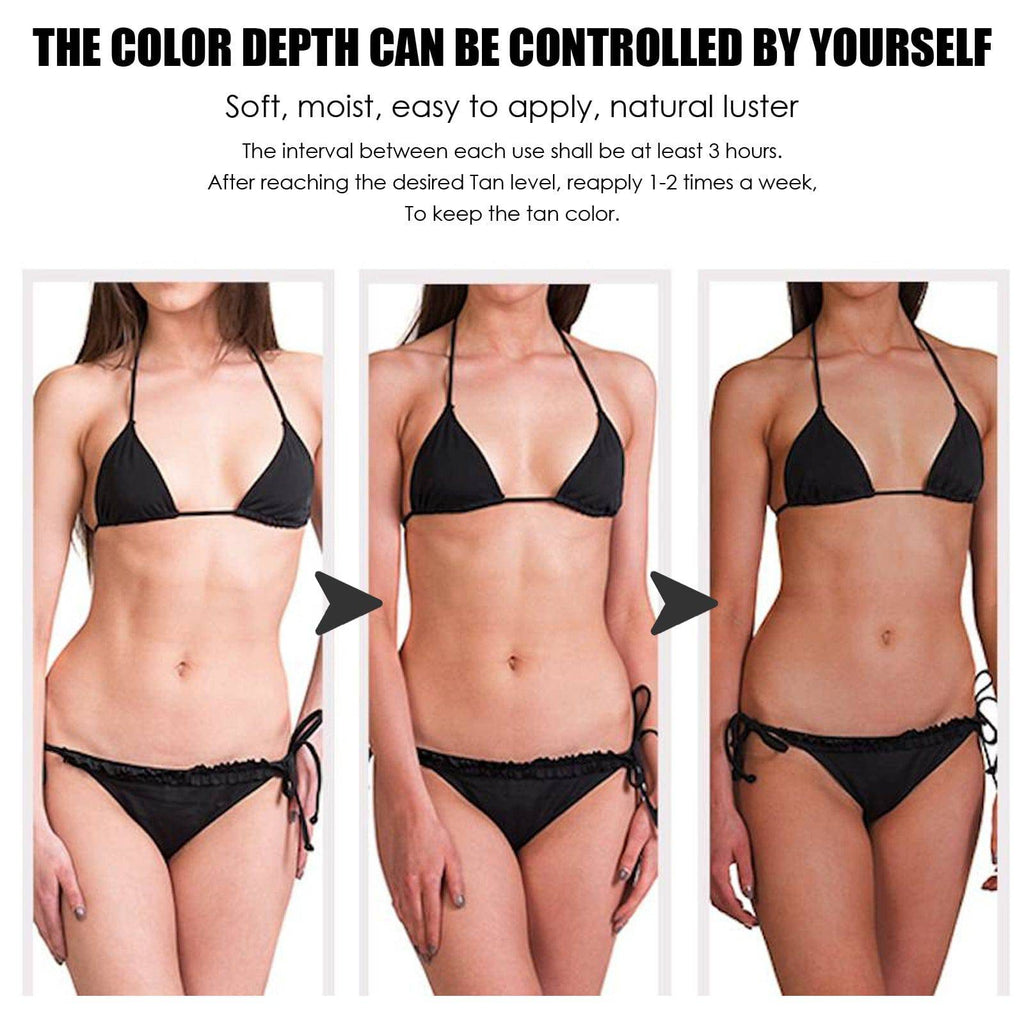 eprolo OUHOE Black Cream Aloe Vera Gel for sunburn repair and soothing summer beach tanning lotion, visible application in the image