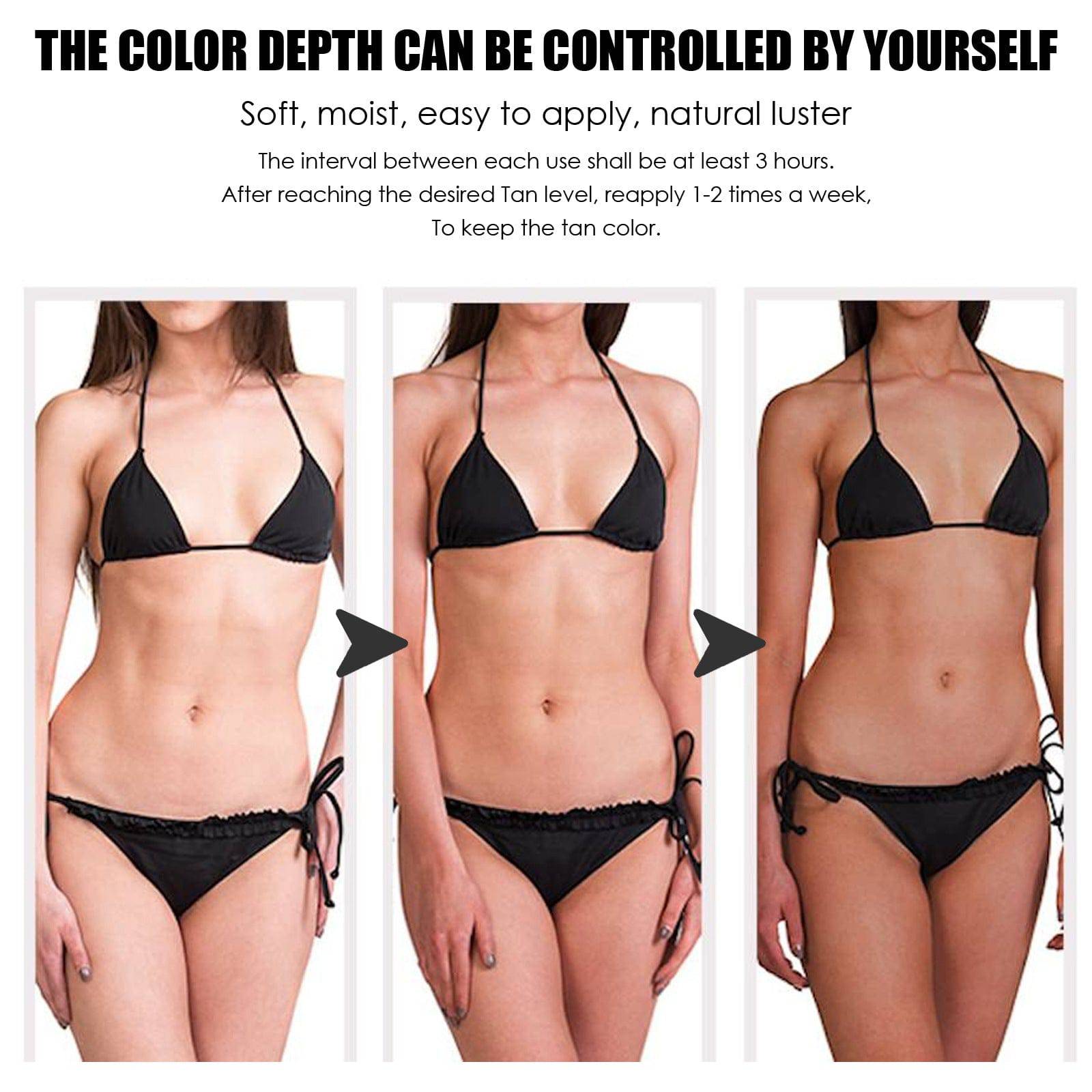 eprolo OUHOE Black Cream Aloe Vera Gel for sunburn repair and soothing summer beach tanning lotion, visible application in the image