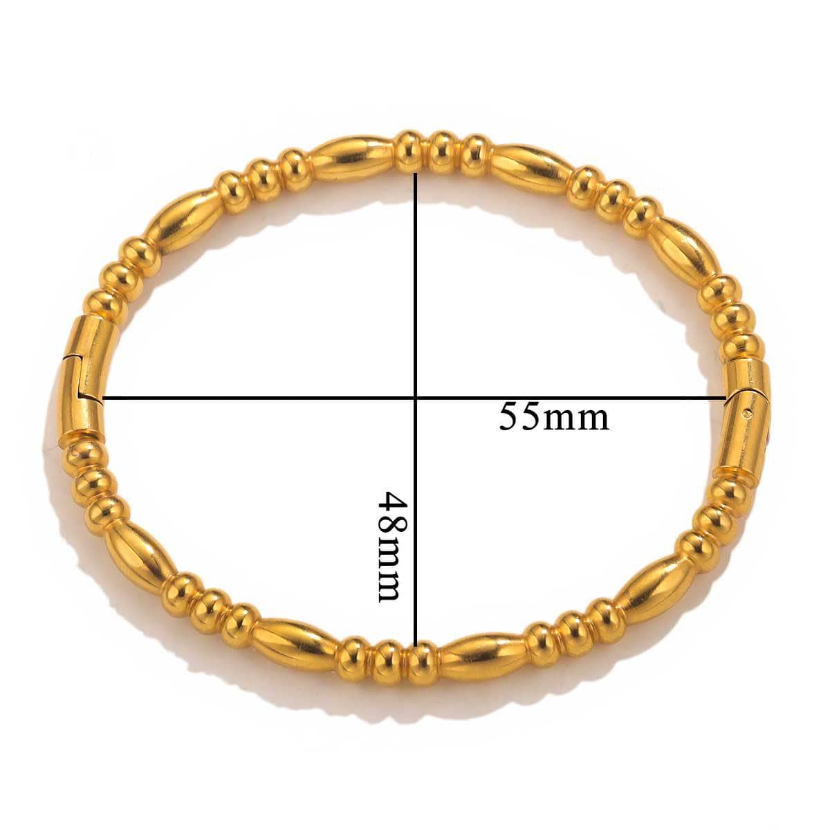 Eprolo fashion bamboo titanium steel bracelet for women, summer niche cold style stainless steel retro bamboo jewelry.