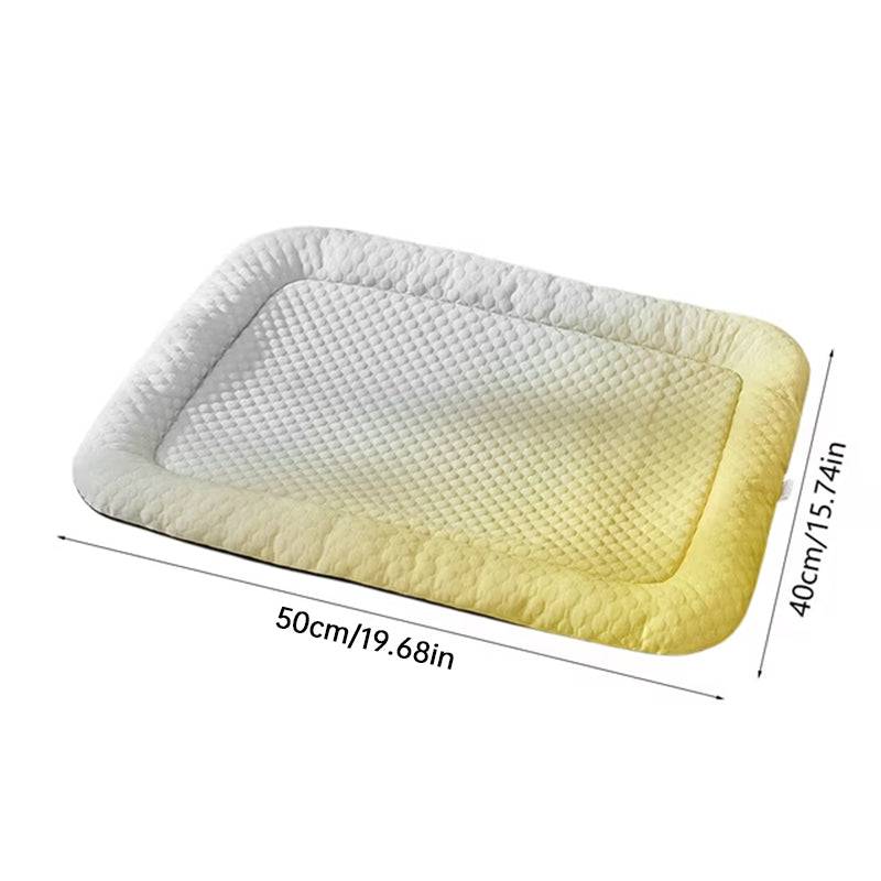 eprolo cooling pet pad for summer, breathable cold-silk ice mat with gradient colors, gentle on pet's skin and cooling comfort