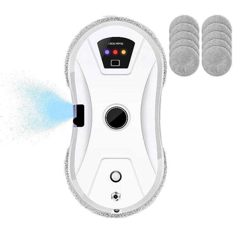 eprolo 5600Pa smart window cleaning robot with remote, ultra-thin auto glass cleaner for home and office use, shown on glass surface