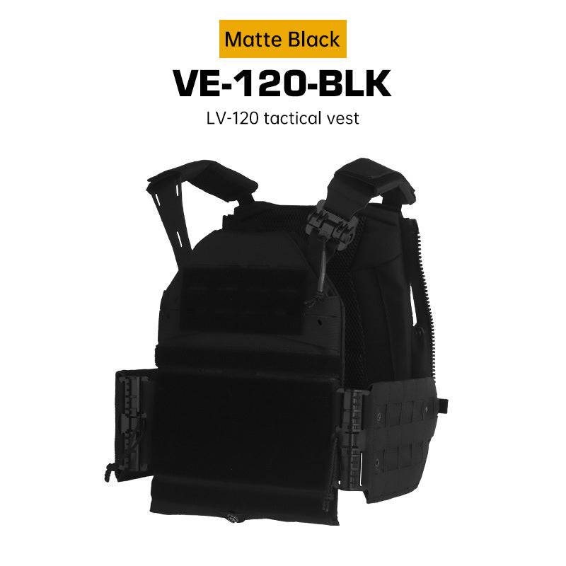 Eprolo tactical plate carrier vest with quick release, MOLLE system, and elastic cummerbund for military or outdoor use.