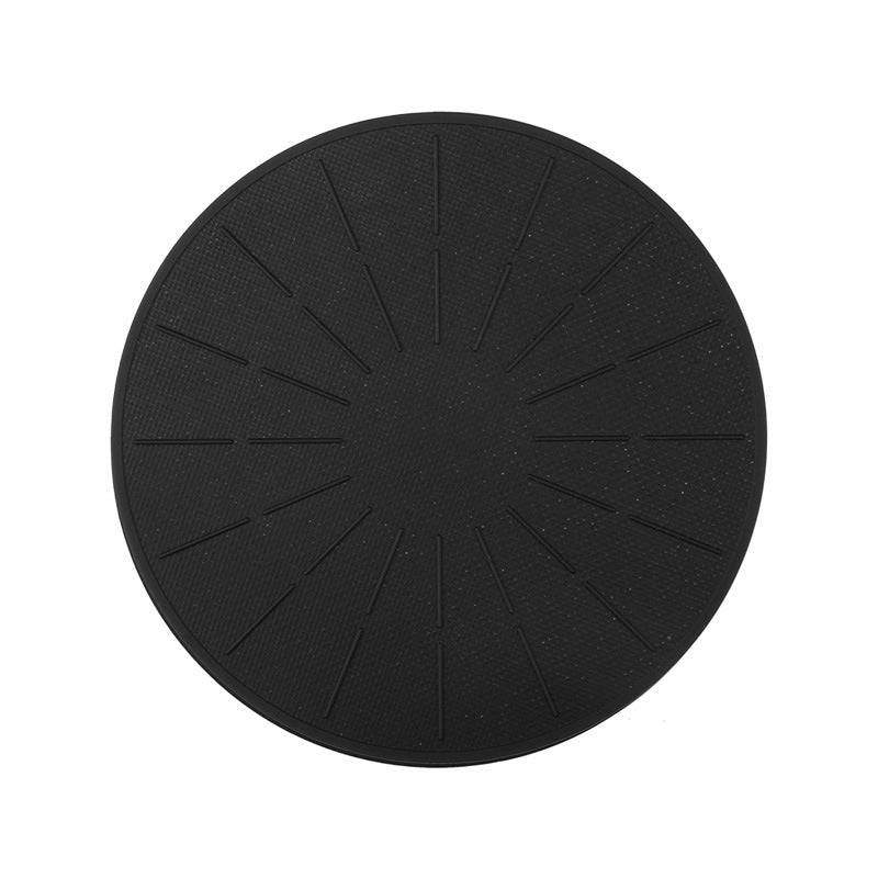 Eprolo heat resistant round silicone fiberglass induction cooker mat with non-slip, scratch-proof protection pad.