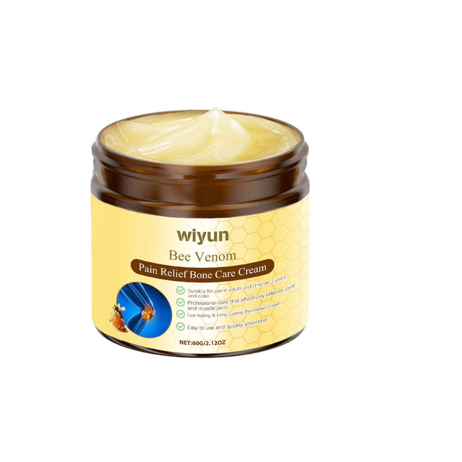 eprolo Wiyun Bee Venom Joint Care Cream for soothing wrist and knee massage, gentle daily body topical cream for joint relief