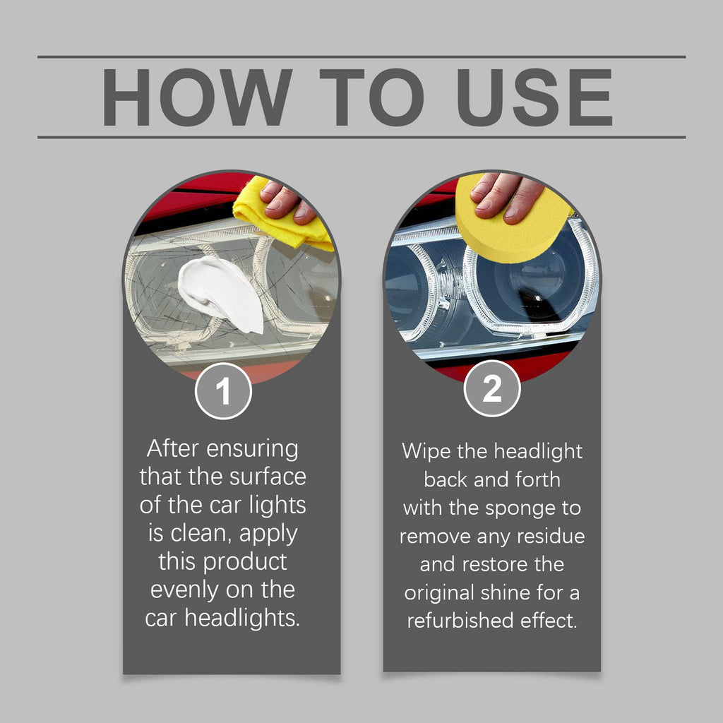 eprolo Homonth car headlight repair kit with bright retreading agent and scratch remover for yellowing and crystal plating restoration