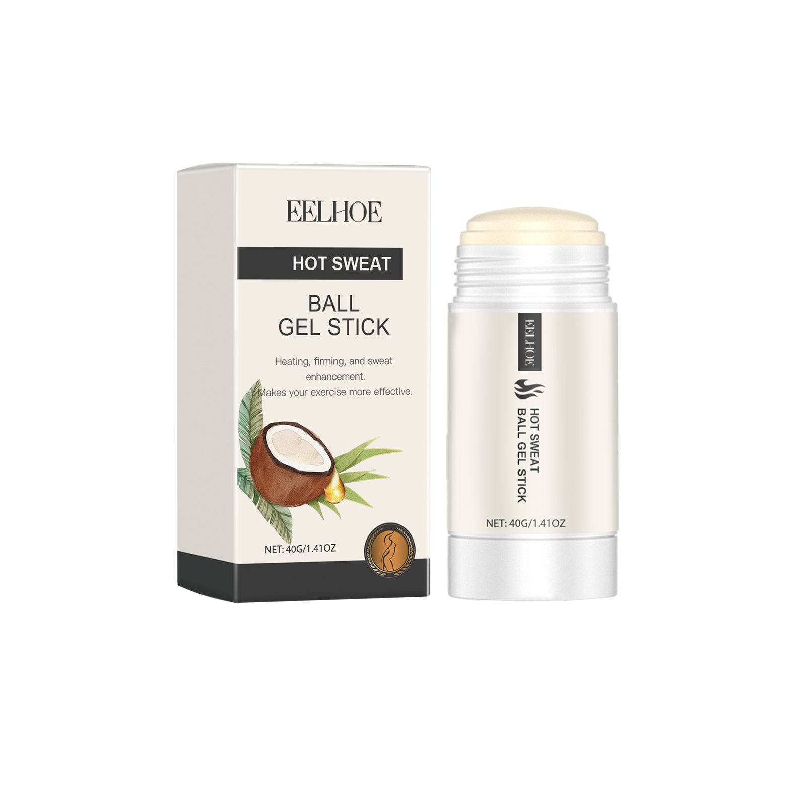 EELHOE body care stick by eprolo, moisturizing and massage stick for soft skin, shown with the product and application surface.