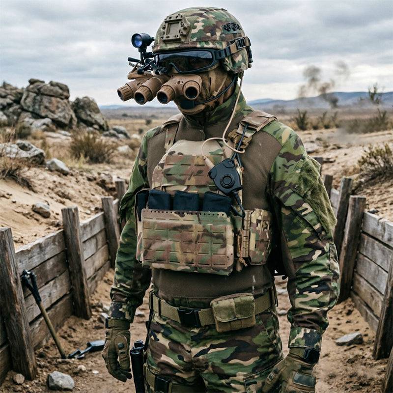 Eprolo tactical plate carrier vest with quick release, MOLLE system, and elastic cummerbund for military or outdoor use