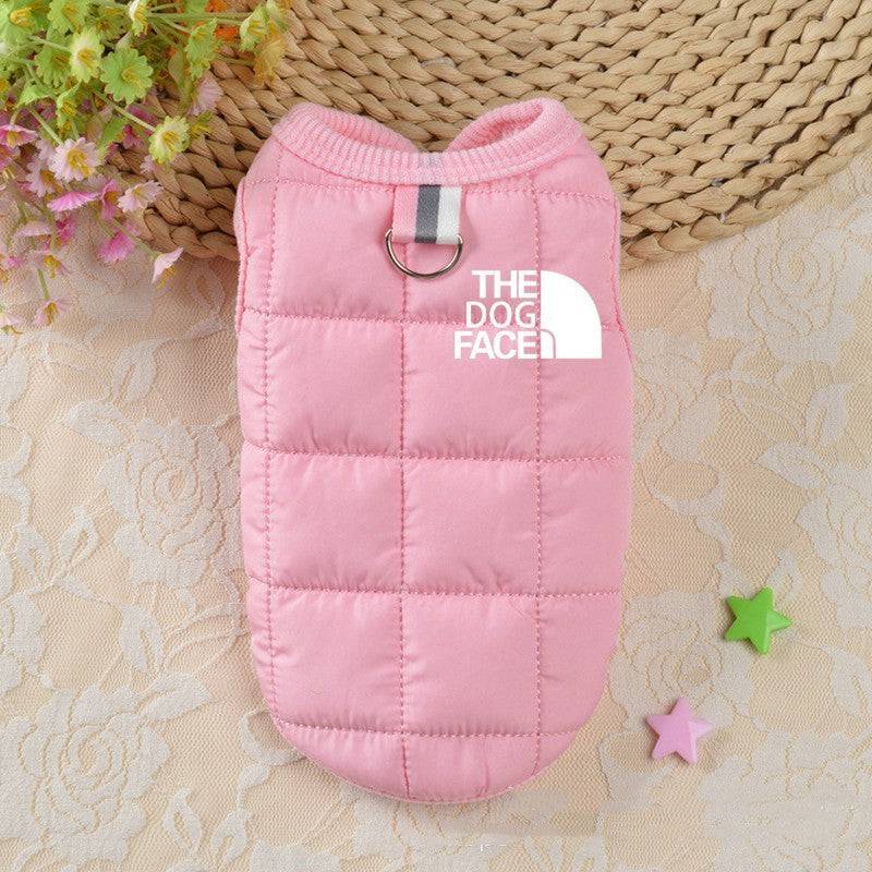 Eprolo winter cotton dog vest jacket, warm pet dog clothing with a snug fit, suitable for cold weather and outdoor walks.