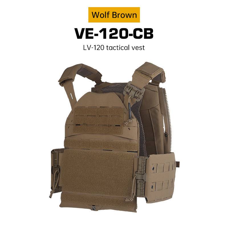 Eprolo tactical plate carrier vest with quick release, MOLLE system, elastic cummerbund, designed for military and outdoor use.