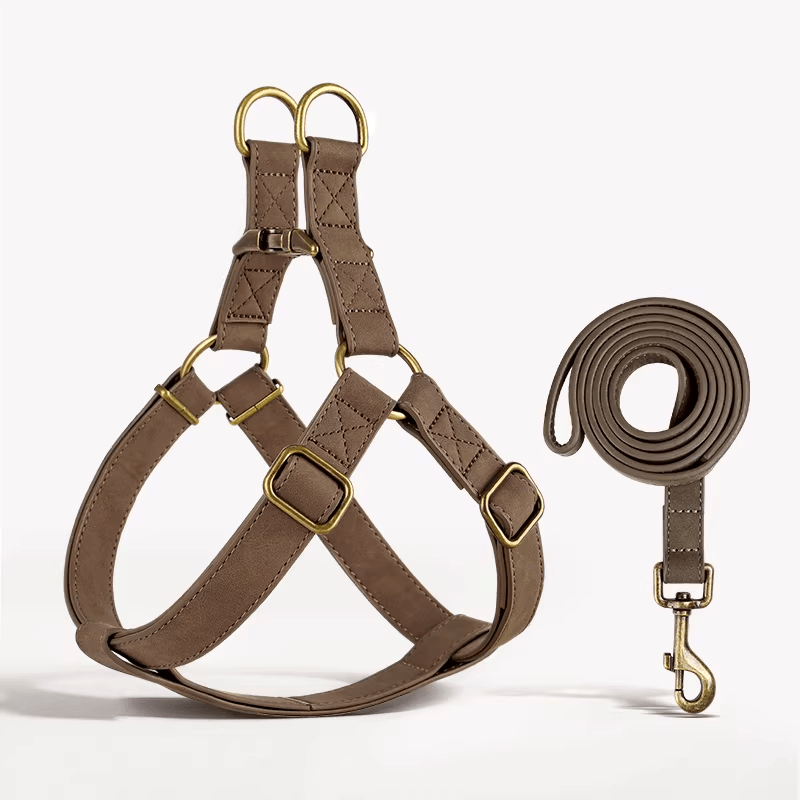 Eprolo dog traction rope and harness for medium and large dogs, featuring chest and back straps, ideal for walks and training.