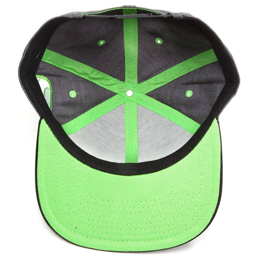 Gray cartoon dinosaur baseball cap for adults, snapback sun hat by eprolo, featuring playful dinosaur design and adjustable fit.