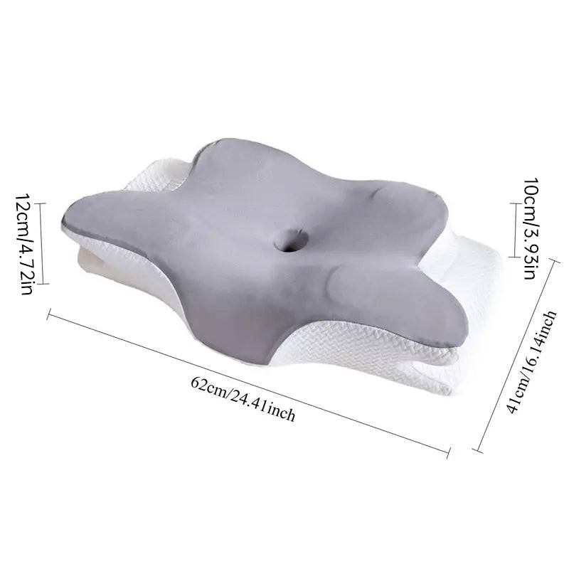 eprolo cooling viscoelastic memory foam pillow with heat-resistant, slow rebound cushion for comfortable sleep support