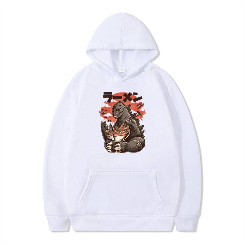 Cartoon printed fashionable men's and women's autumn winter hoodies with attached hats, featuring colorful, bold designs by eprolo.