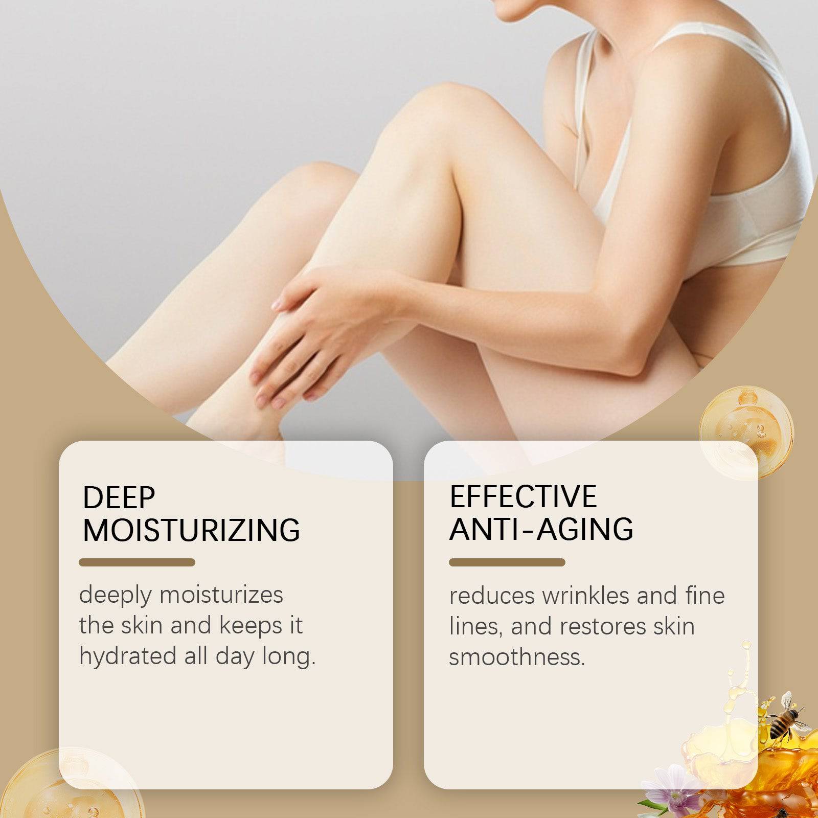 eprolo WoodSleep Butter Fed Moisturizer bottle showing creamy body lotion for tender skin hydration