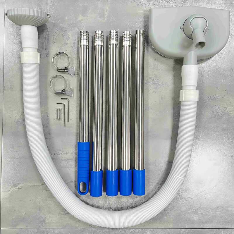 eprolo portable handheld pool and spa vacuum with automatic suction cleaner for bathtubs, hot tubs, and outdoor pools.