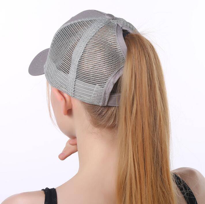 Eprolo summer women's mesh ponytail baseball cap with snapback closure, sport hat for women and men, breathable and fashionable.