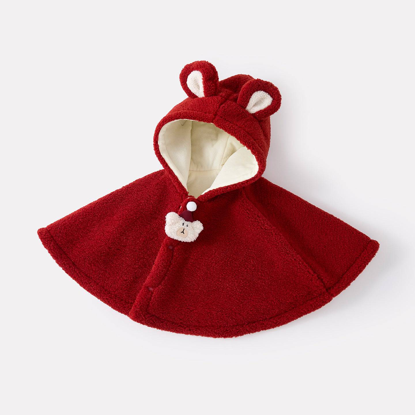 Baby girl poncho coat by eprolo, warm thick winter outerwear with stylish cape design, cozy and versatile for cold weather.