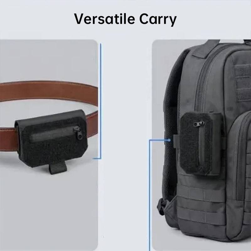 Eprolo tactical EDC belt loop wallet with discreet design for passport and valuables, lightweight anti-theft daily carry organizer.